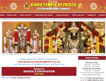 Tablet Screenshot of hindutempleoffrisco.org